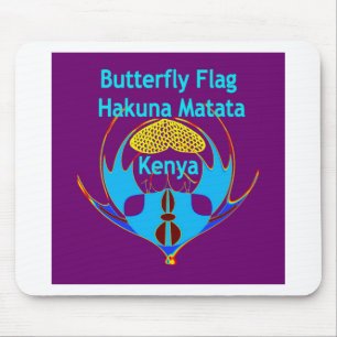 Hakuna Matata Kenya - Vlinderkunst Afdrukken/Grafi Muismat