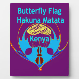 "Hakuna Matata Kenya" Vlinderkunst Print/Grafisch Fotoplaat