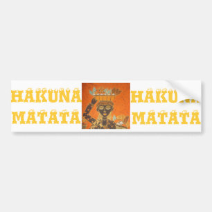 Hakuna Matata Lady Bumpersticker