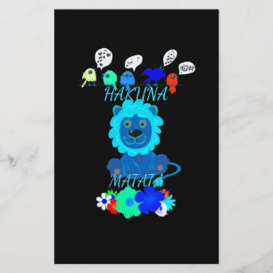 Hakuna Matata Lion Art Print Briefpapier