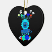 Hakuna Matata Lion Art Print Keramisch Ornament (Links)