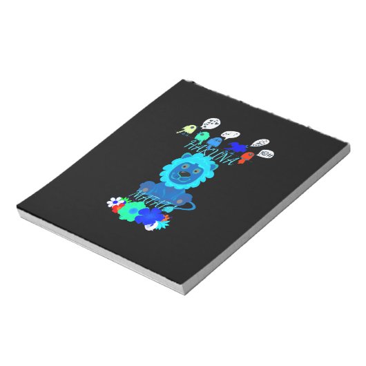 Hakuna Matata Lion Art Print Notitieblok (Gedraaid)