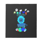 Hakuna Matata Lion Art Print Notitieblok (Voorkant)