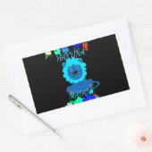 Hakuna Matata Lion Art Print Rechthoekige Sticker (Envelop)