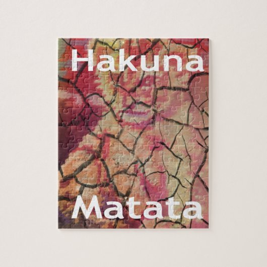 Hakuna Matata Lion Cub Design Legpuzzel (Verticaal)