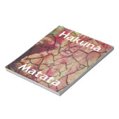 Hakuna Matata Lion Cub Design Notitieblok (Gedraaid)