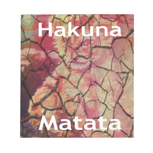 Hakuna Matata Lion Cub Design Notitieblok (Voorkant)