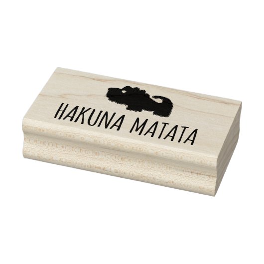 Hakuna Matata Lion Rubberstempel (Stempel)