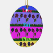 Hakuna Matata Love Eat Play.png Keramisch Ornament (Rechts)