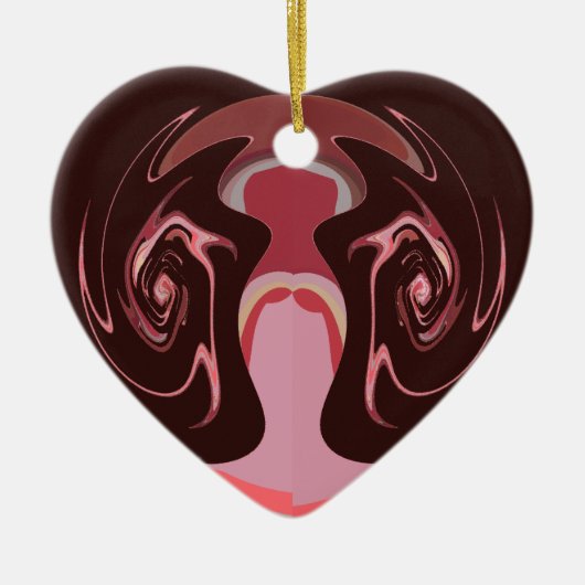 Hakuna matata maskman kleuren keramisch ornament (Voorkant)