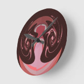 Hakuna matata maskman kleuren ronde klok (Hoek)