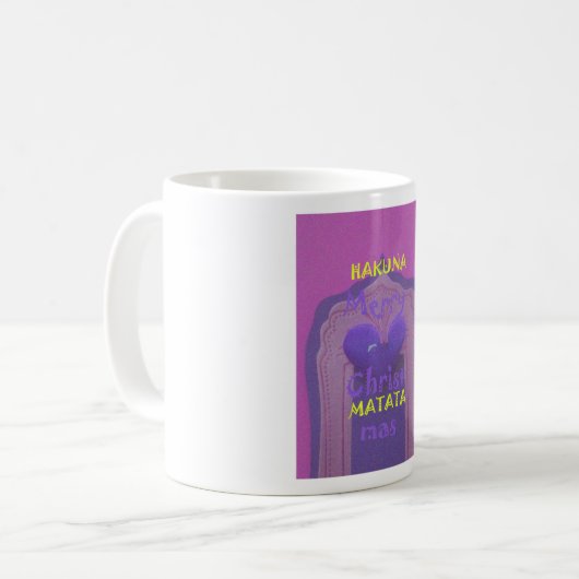 Hakuna Matata Merry KerstLove Design.j Koffiemok (Voorkant links)