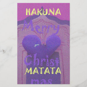 Hakuna Matata Merry KerstLove Design.jpg Briefpapier