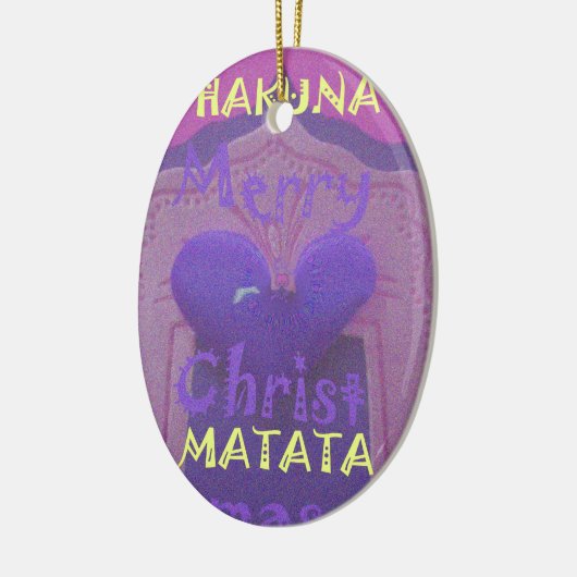 Hakuna Matata Merry KerstLove Design.jpg Keramisch Ornament (Links)