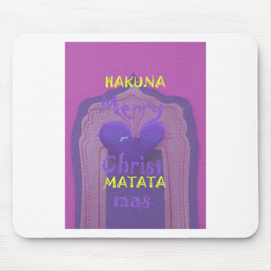 Hakuna Matata Merry KerstLove Design.jpg Muismat (Voorkant)