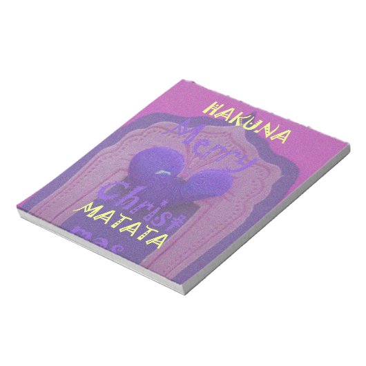 Hakuna Matata Merry KerstLove Design.jpg Notitieblok (Gedraaid)