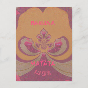 Hakuna Matata Merry-kerstontwerp Feestdagenkaart