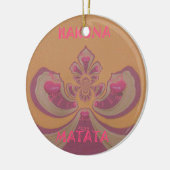 Hakuna Matata Merry-kerstontwerp Keramisch Ornament (Links)