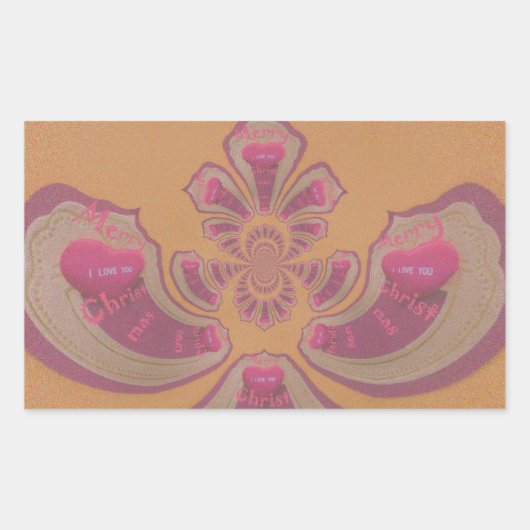 Hakuna Matata Merry-kerstontwerp Rechthoekige Sticker (Voorkant)