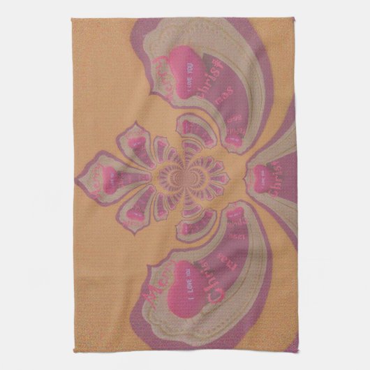 Hakuna Matata Merry-kerstontwerp Theedoek (Verticaal)