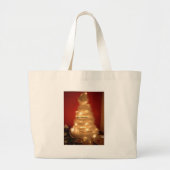 Hakuna Matata Merry Kerstwhite Grote Tote Bag (Voorkant)