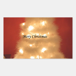 Hakuna Matata Merry Kerstwhite Rechthoekige Sticker