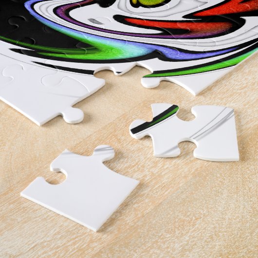 Hakuna Matata met Abstracte werveling en gradiënte Legpuzzel (Zijkant)