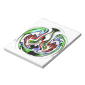 Hakuna Matata met Abstracte werveling en gradiënte Notitieblok (Gedraaid)