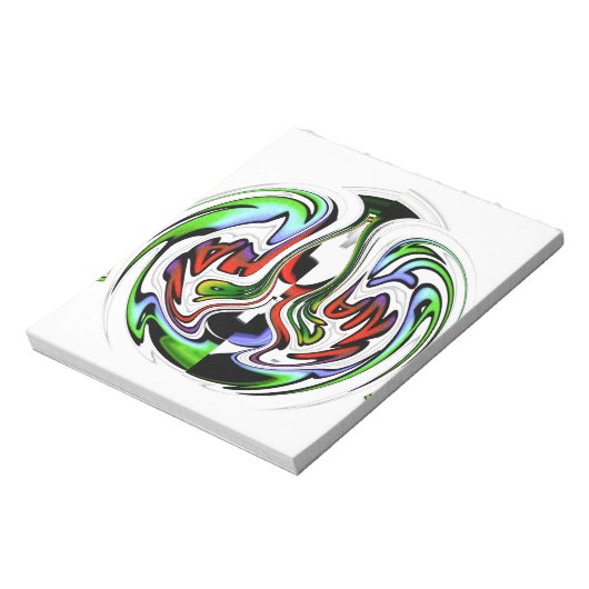 Hakuna Matata met Abstracte werveling en gradiënte Notitieblok (Gedraaid)