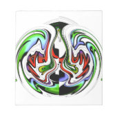 Hakuna Matata met Abstracte werveling en gradiënte Notitieblok (Voorkant)