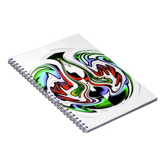 Hakuna Matata met Abstracte werveling en gradiënte Notitieboek (Rechterzijde)