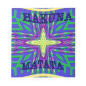 Hakuna matata Mombasa Kanga Notitieblok (Voorkant)