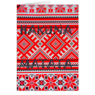 Hakuna Matata naadloze geometrische patronen