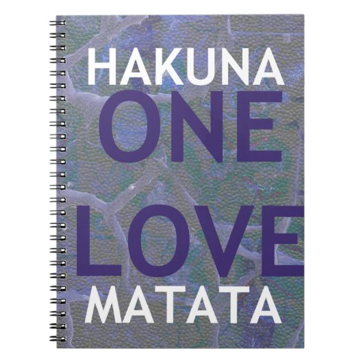 HAKUNA MATATA NOTITIEBOEK (Voorkant)