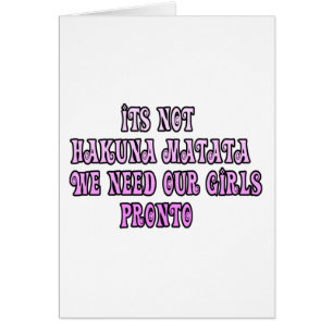 Hakuna Matata nous avons besoin de notre Pronto Gi