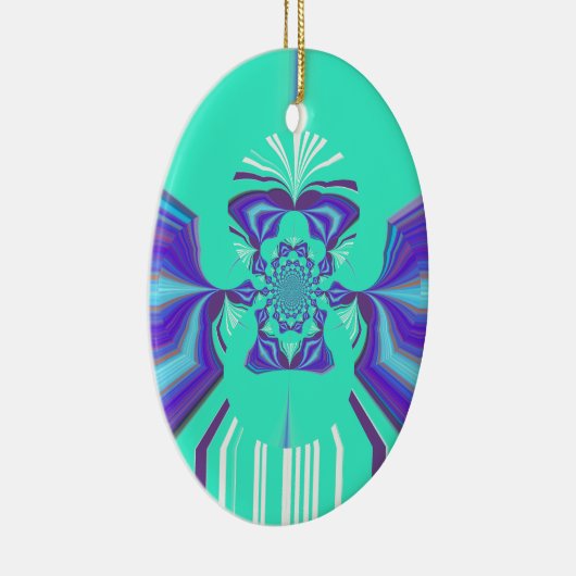 Hakuna Matata Paarse blend Keramisch Ornament (Rechts)