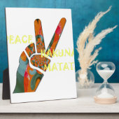 Hakuna Matata Peace Fotoplaat (Zijkant)