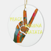 Hakuna Matata Peace Keramisch Ornament (Links)