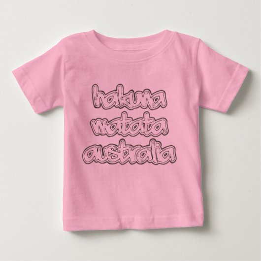 Hakuna Matata Pink Toddler Lange T-shirt (Voorkant)