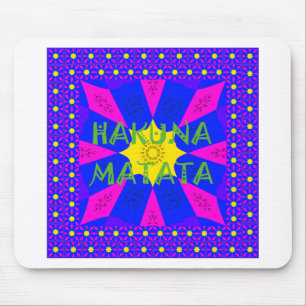 Hakuna Matata prachtige verbluffende designkleuren Muismat