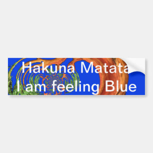 Hakuna matata - Product aanpassen Bumpersticker