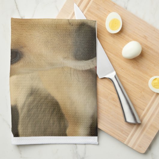 "Hakuna Matata Pup" - Zorgenvrije Puppy Liefde Theedoek (Quarter Fold)