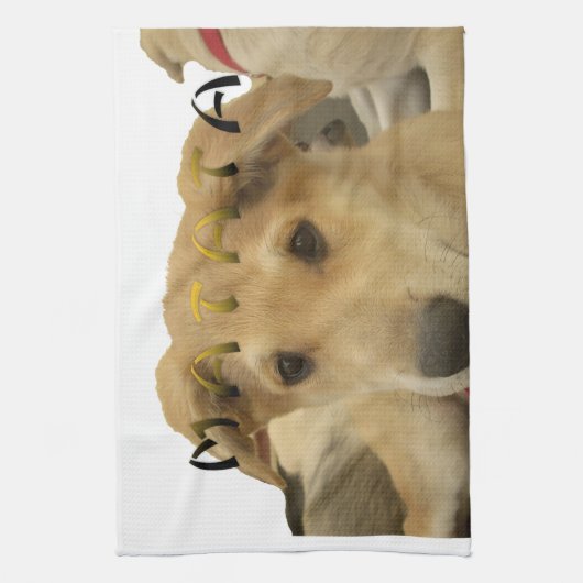 "Hakuna Matata Pup" - Zorgenvrije Puppy Liefde Theedoek (Verticaal)