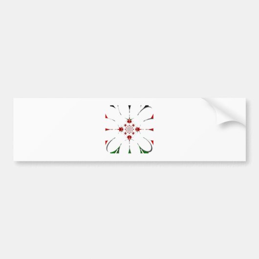 HAKUNA MATATA RED GREEN BUMPERSTICKER (Voorkant)