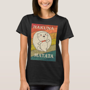 Hakuna Matata Retro Leuke Kat Kat T-shirt