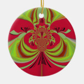 Hakuna Matata rood geel ontwerp Keramisch Ornament (Voorkant)