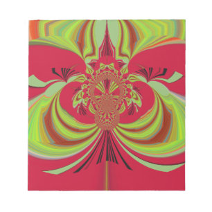 Hakuna Matata rood geel ontwerp Notitieblok