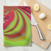 Hakuna Matata rood geel ontwerp Theedoek (Quarter Fold)