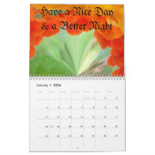 Hakuna Matata Roses Illustration Calendrier person (Jan 2026)