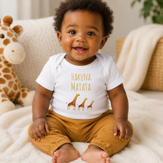Hakuna Matata Schattige Giraffen Romper